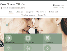 Tablet Screenshot of caregiversnw.com